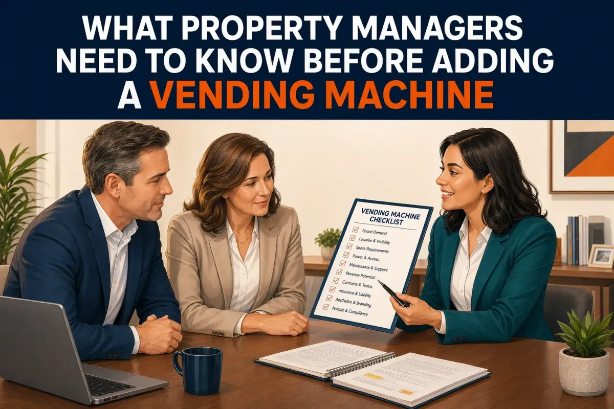 What Property Managers Need to Know Before Adding a Vending Machine