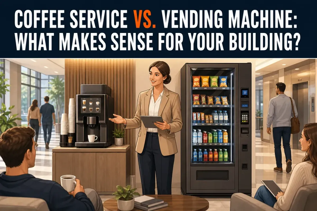 Coffee Service vs. Vending Machine: What Makes Sense for Your Building?