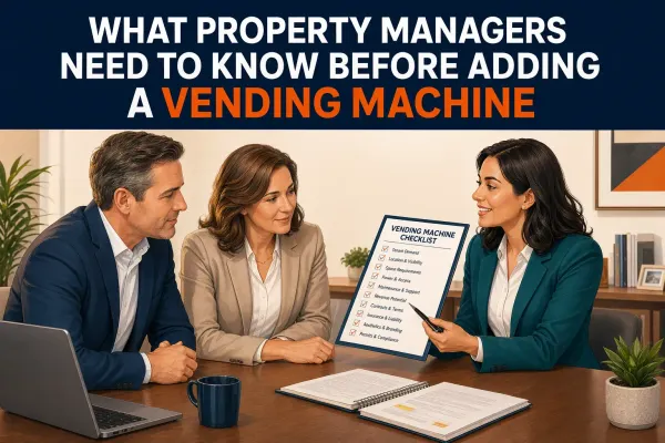 What Property Managers Need to Know Before Adding a Vending Machine