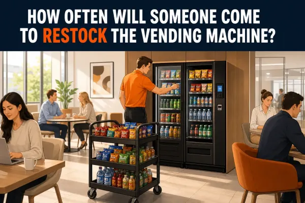 How often will someone come to restock the vending machine?