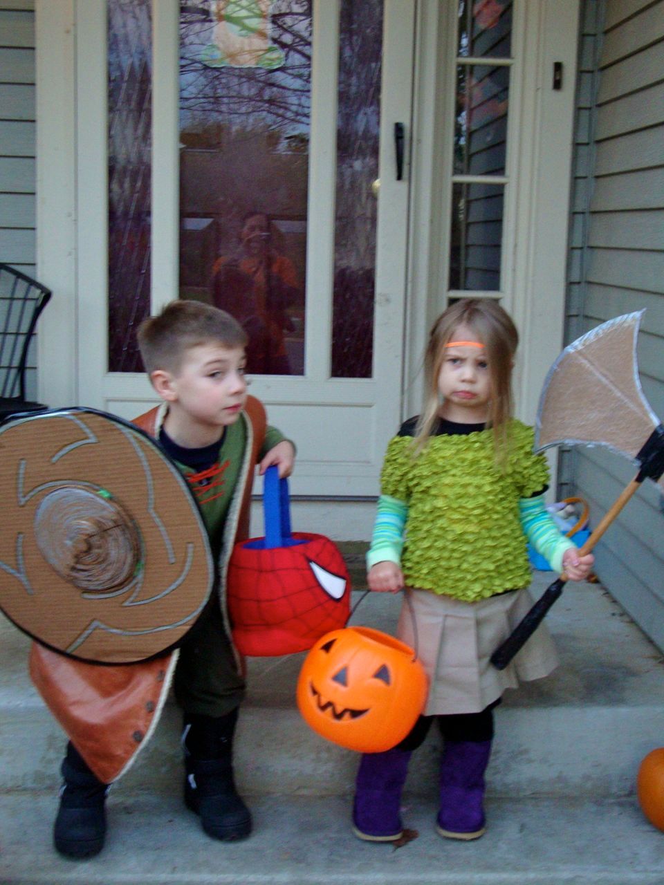 Buggy grimaced like the viking she is in every photo!