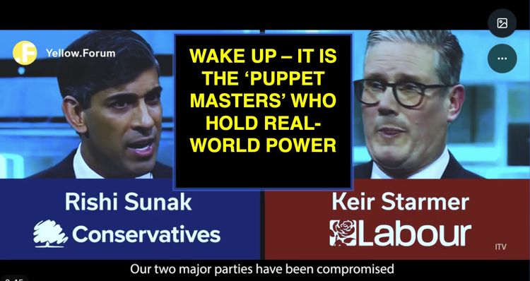 WAKE UP – IT IS THE ‘PUPPET MASTERS’ WHO HOLD REAL-WORLD POWER