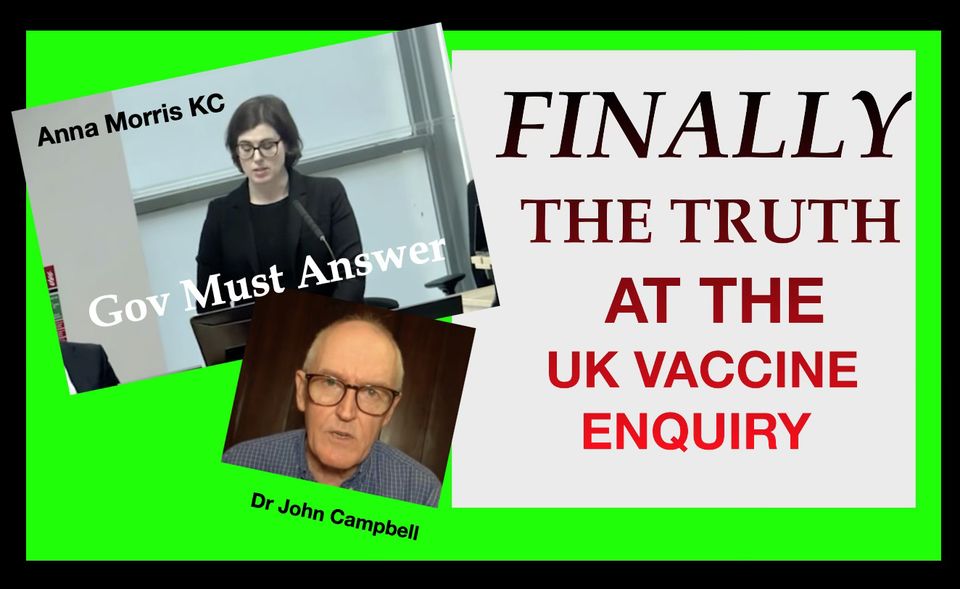 FINALLY - THE TRUTH ABOUT COVID 'VACCINES' COMES OUT AT THE UK HEARING - BUT WILL ANYONE PAY ATTENTION?
