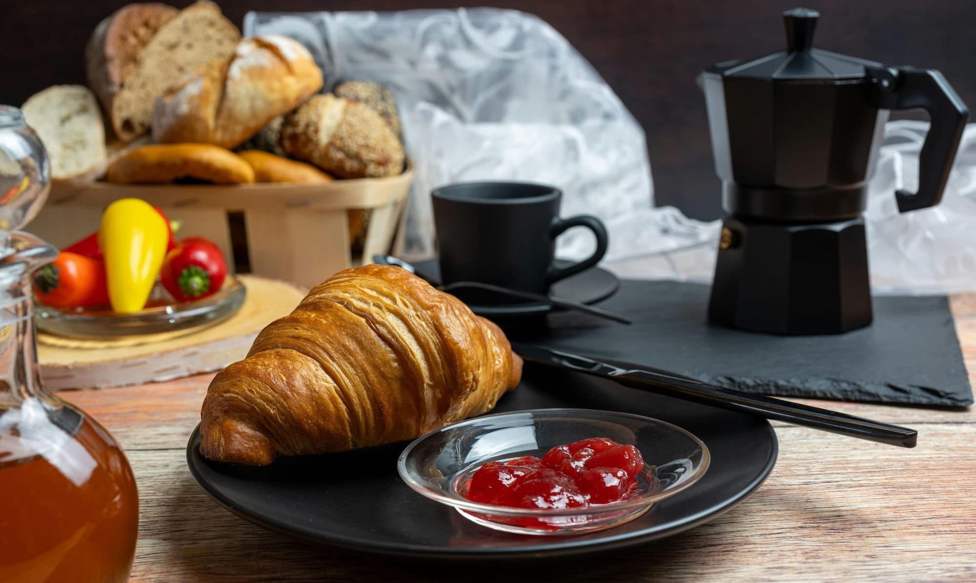 assiette service repas matin