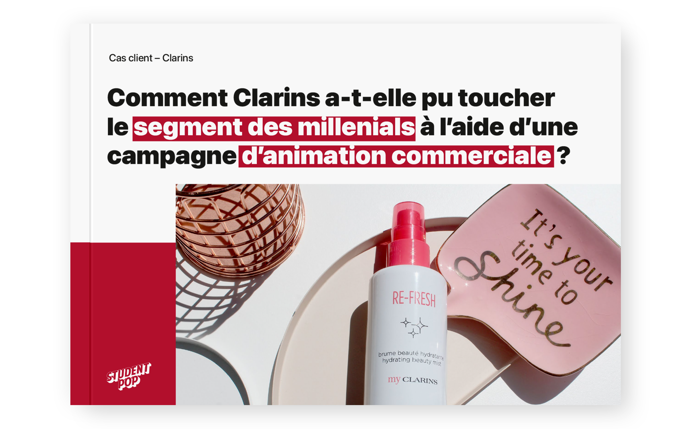 Clarins animation commerciale