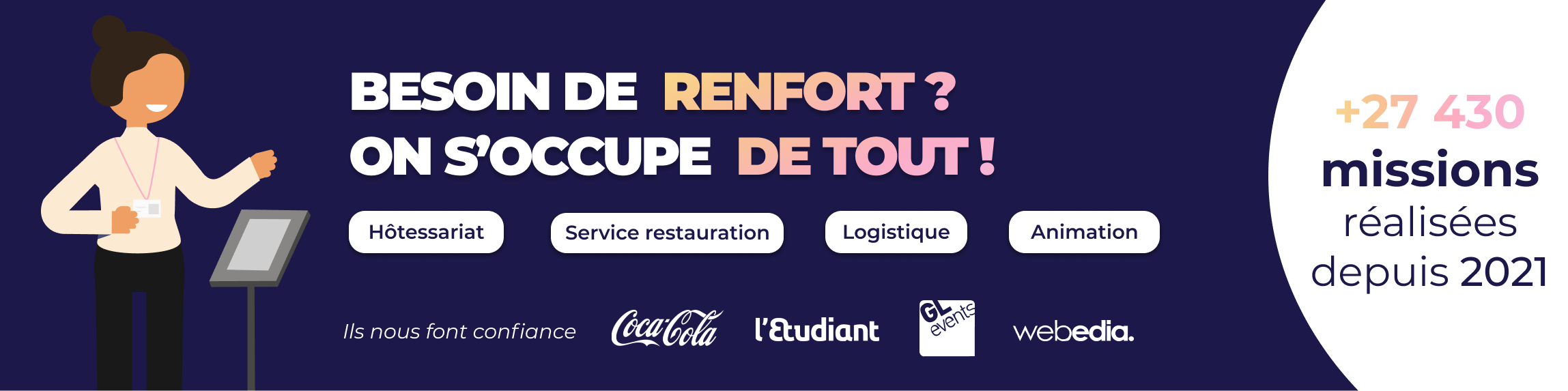 staffing hôtesse accueil