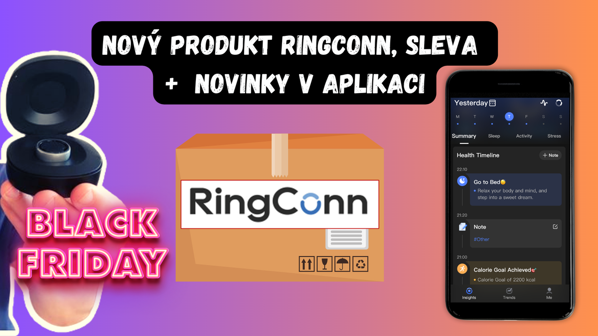 📦 Nový produkt RingConnu a novinky v app