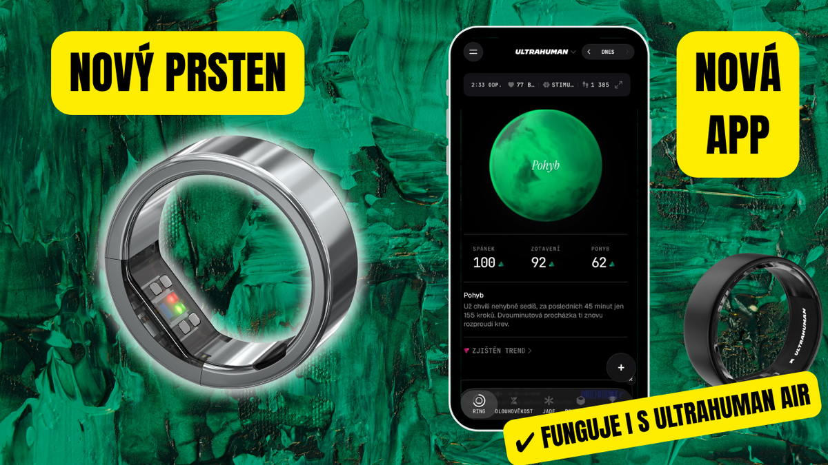 Ultrahuman PRO - nový prsten, nová aplikace! Nové Ultra-zítřky?