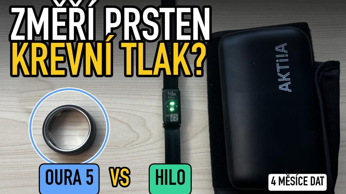 🩺 Změří chytrý prsten krevní tlak? Oura Ring 5 vs Hilo: 4 měsíce dat