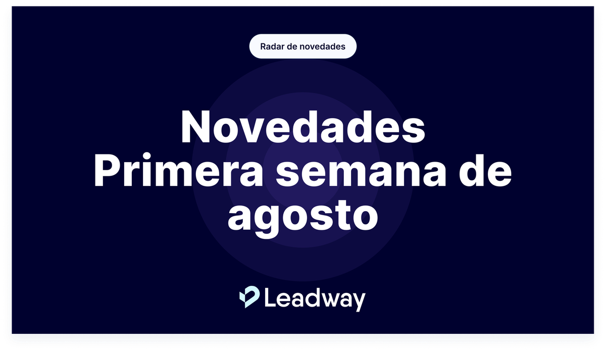 Novedades - Primera semana de agosto