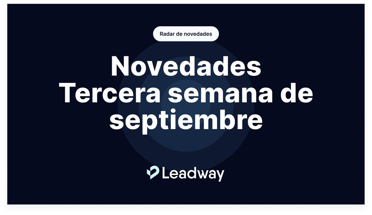 Novedades - Tercera semana de septiembre