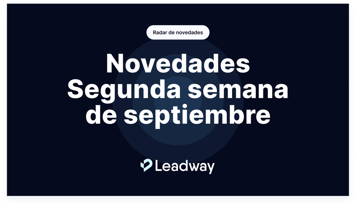Novedades - Segunda semana de septiembre