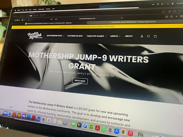 Some other things to think about when applying for the Mothership Month '26 Jump-9 Writers Grant
