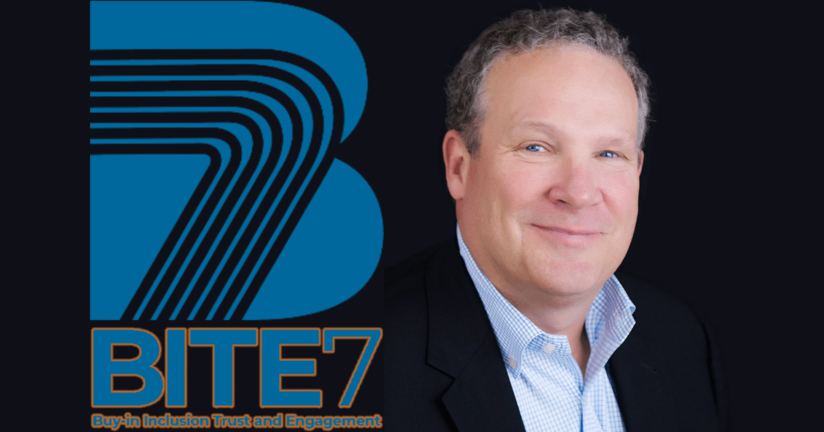 BITE7 logo next to a headshot of Walt Brown, Expert EOS Implementer. Walt is the founder of BITE7 and the author of "Attract or Repel"