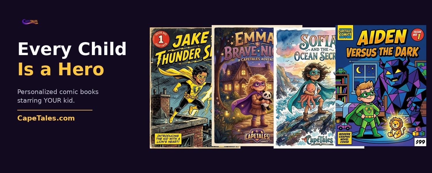 CapeTales - Every Child Is a Hero - personalized comic books