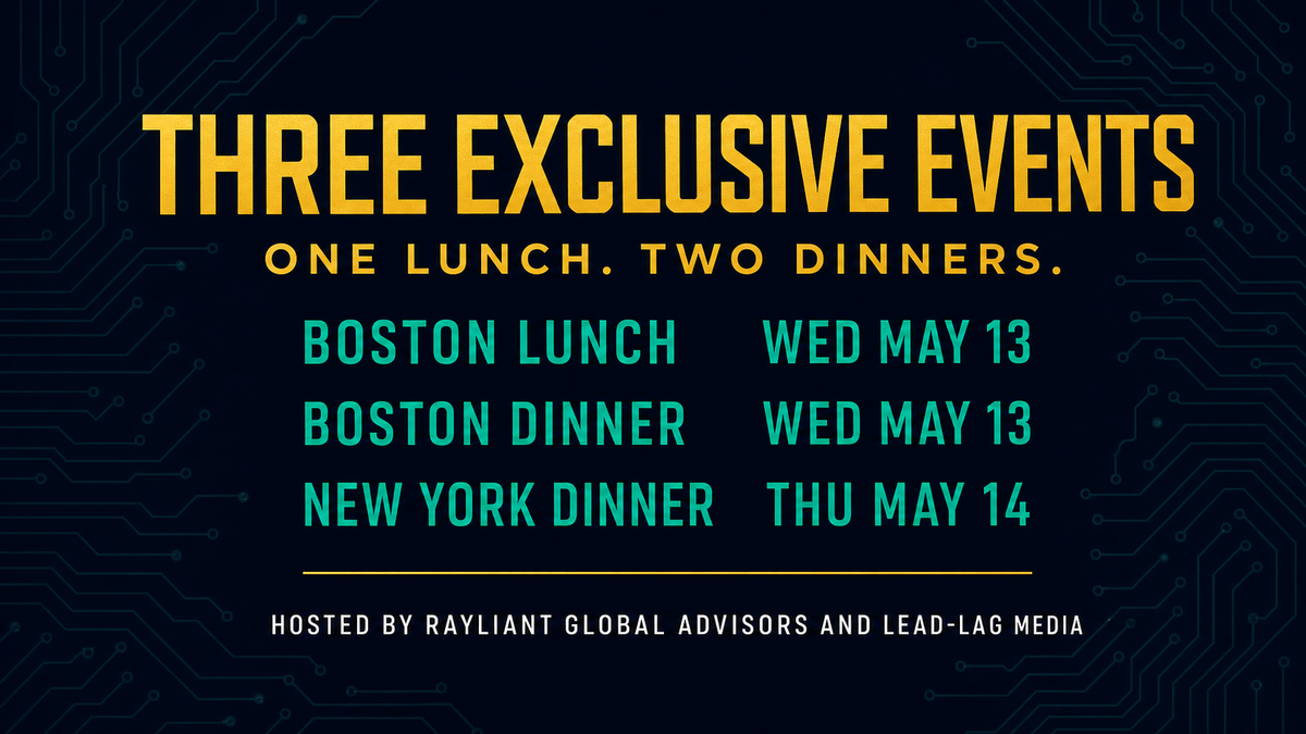 48 hours out: three private advisor rooms with Rayliant + a top-tier Asia institutional partner