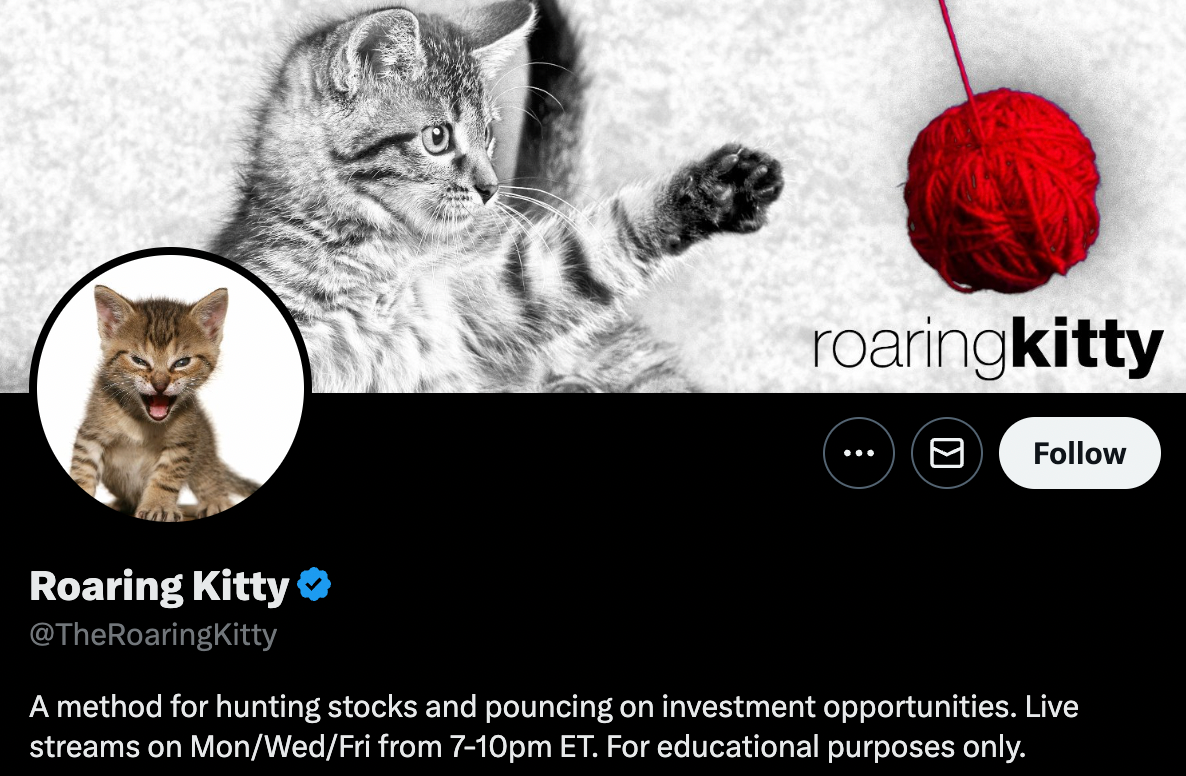 Roaring Kitty Is Everything That’s Wrong With This Market