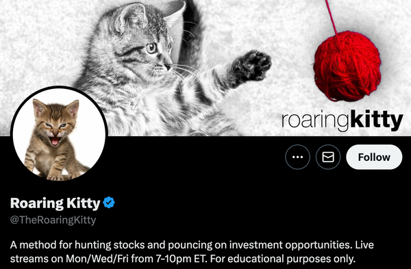 Roaring Kitty Is Everything That’s Wrong With This Market