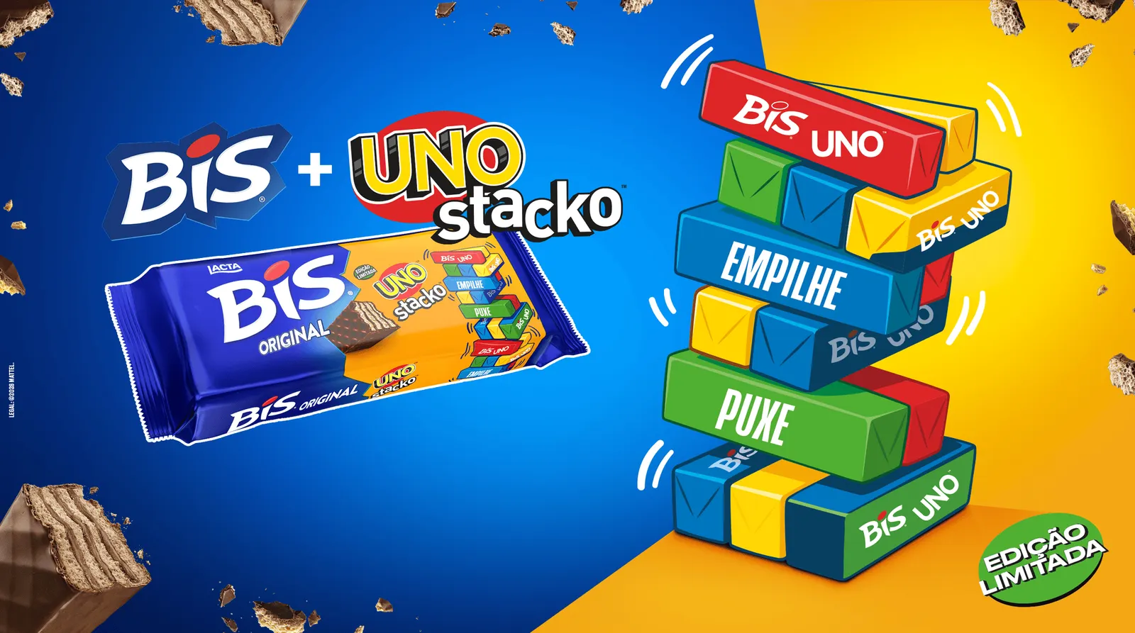 BIS vira peça de UNO Stacko em collab com Mattel