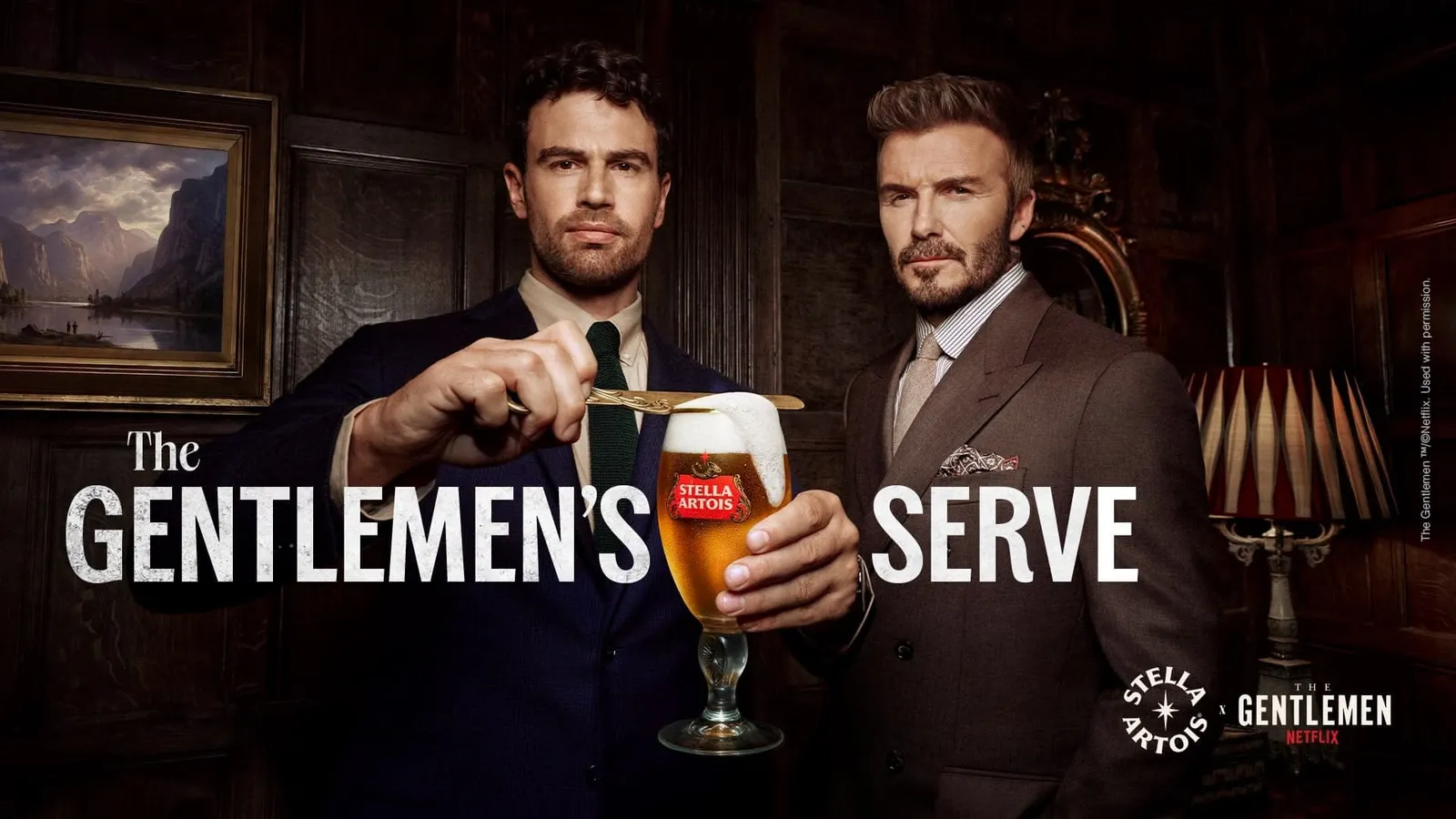 Stella Artois entra em “The Gentlemen” com Beckham e Theo James