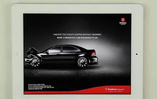 Anúncio do Bradesco no iPad faz você bater o carro
