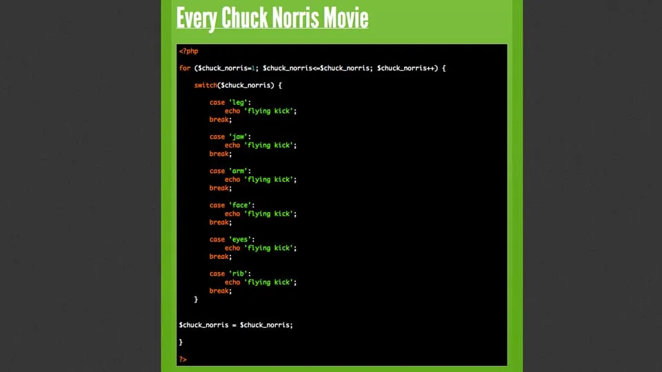 Clássicos do cinema traduzidos para a linguagem de programação