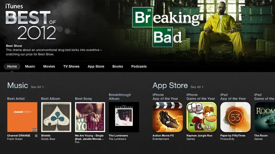 The Best of iTunes 2012