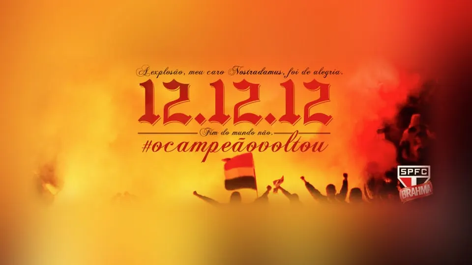 #ocampeãovoltou: Brahma homenageia título* do São Paulo