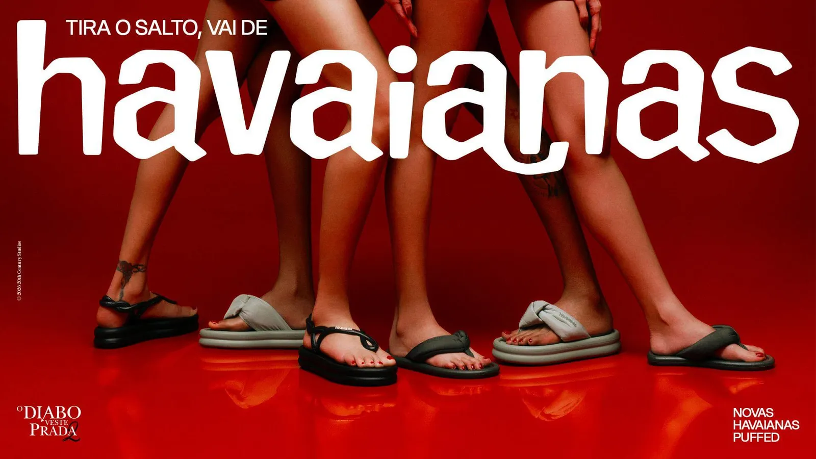 Havaianas lança linha Puffed com campanha global conectada a ‘O Diabo Veste Prada 2’