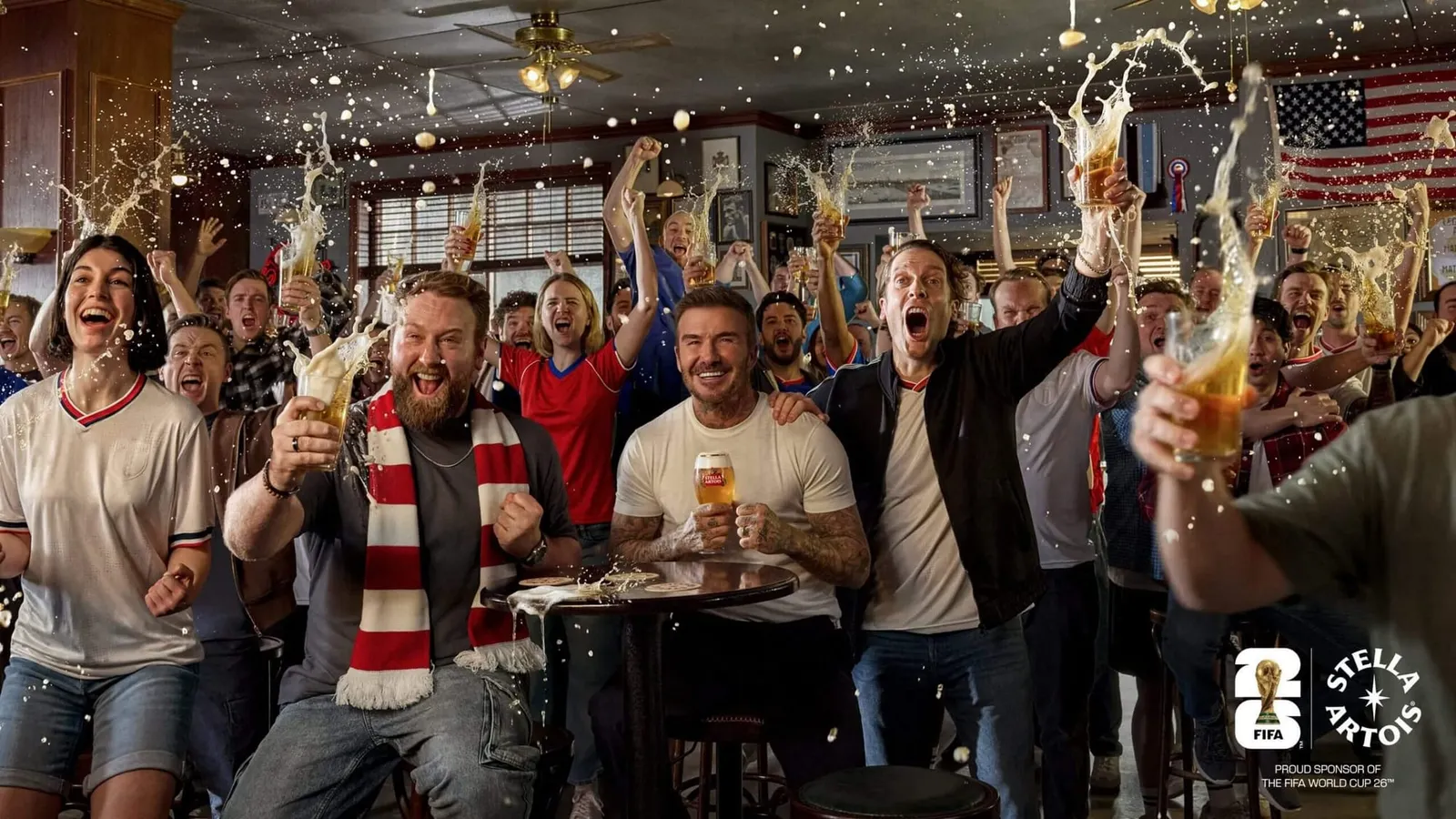 Stella Artois lança campanha com David Beckham para Copa do Mundo 2026
