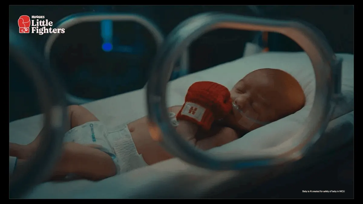Huggies vai pra UTI neonatal — território que nenhuma marca de fralda ocupa — e transforma prematuros em lutadores