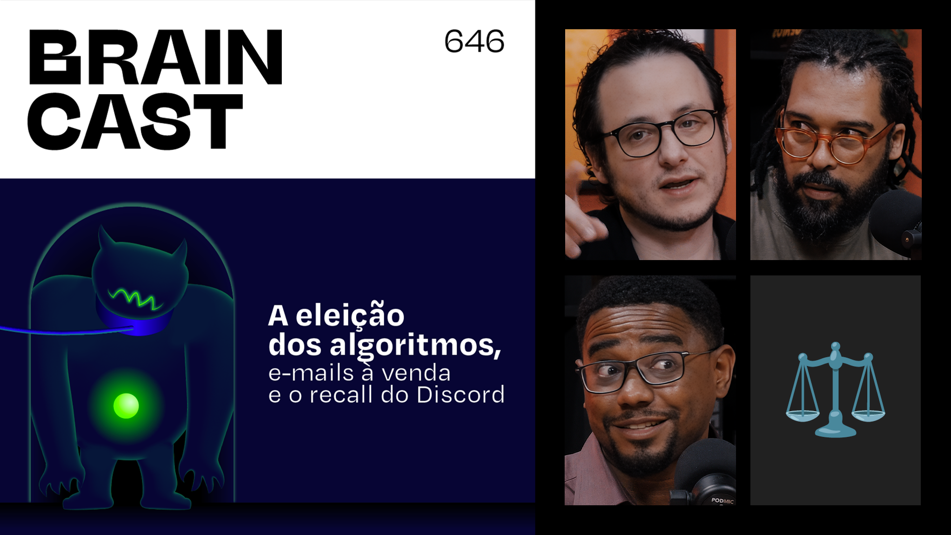 A eleição dos algoritmos, e-mails à venda e o recall do Discord