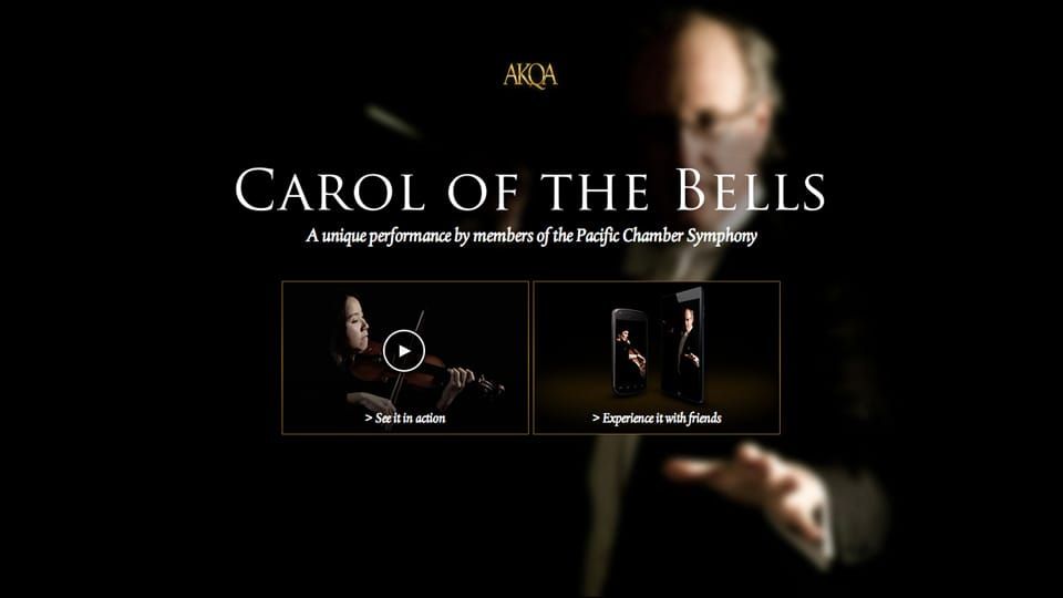 AKQA cria orquestra mobile para tocar canção de Natal