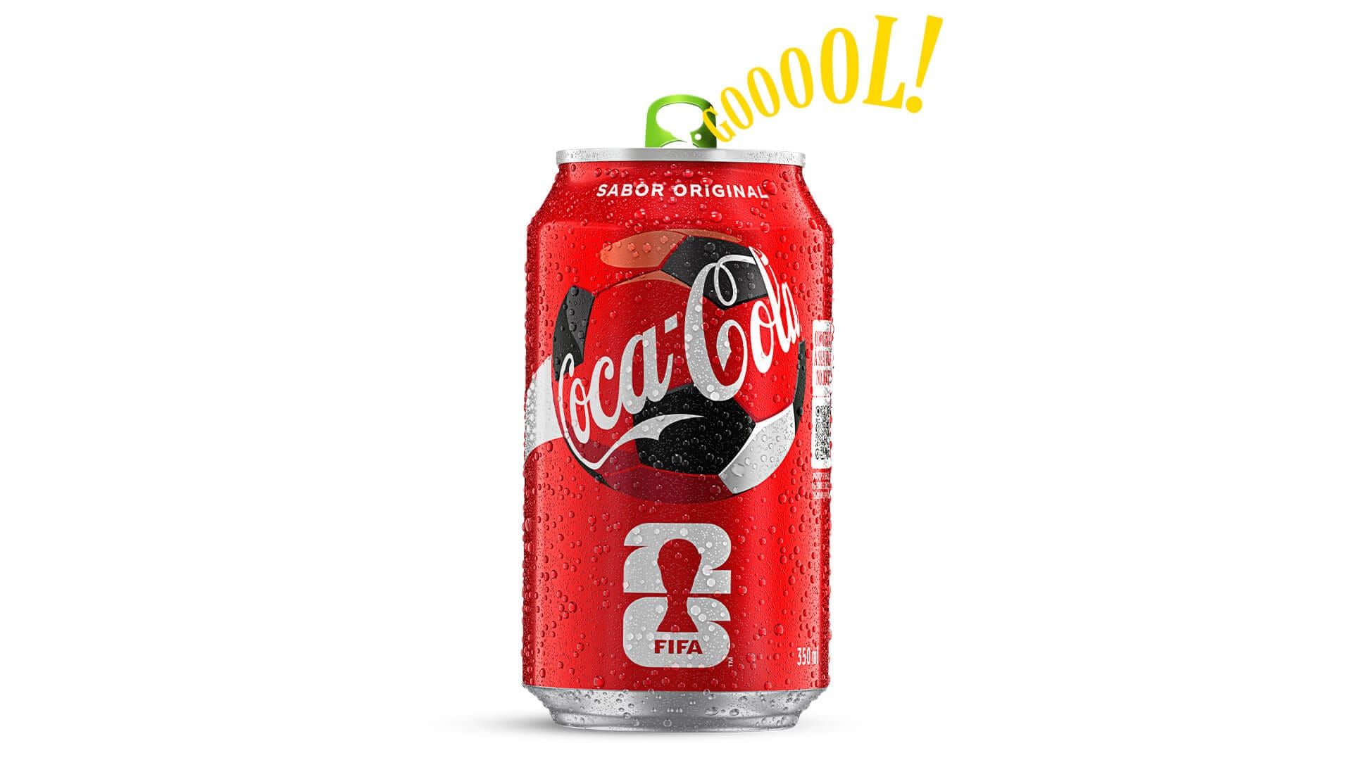 Coca-Cola lança latas que gritam gol para a Copa do Mundo 2026