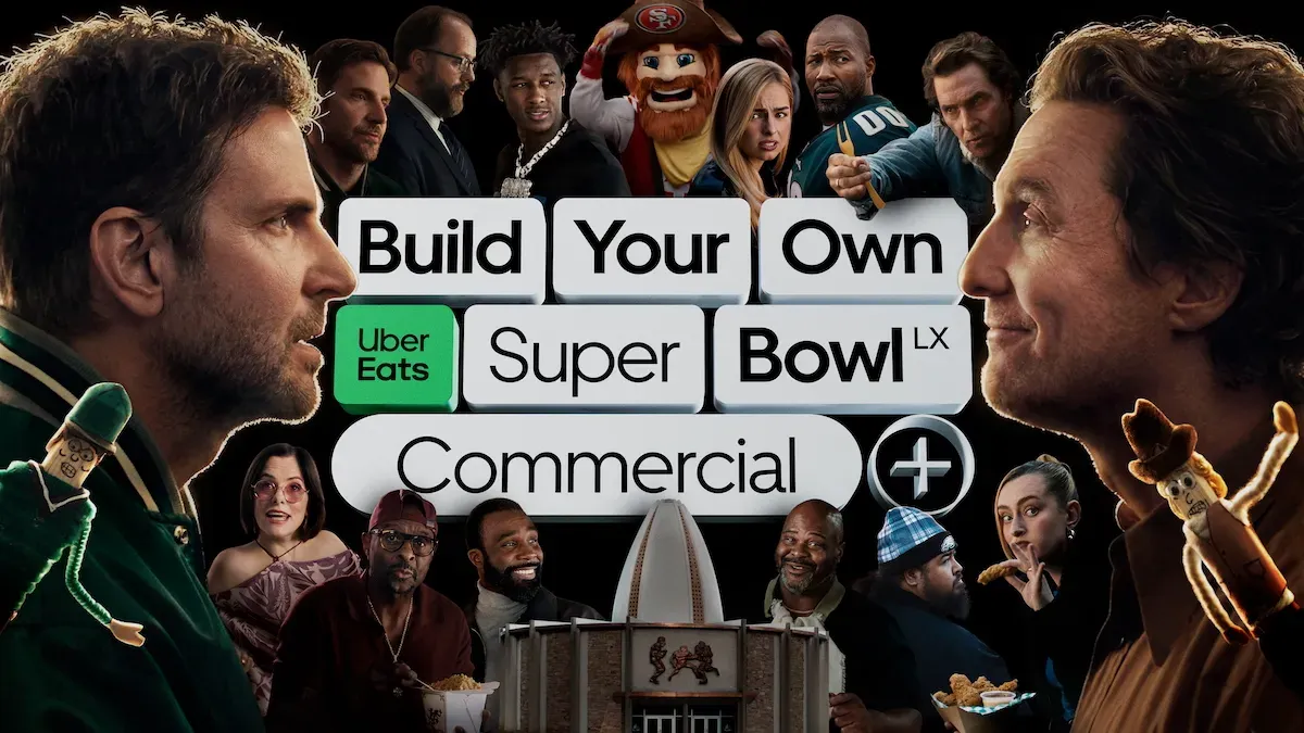 Uber Eats transforma comercial do Super Bowl em cardápio interativo