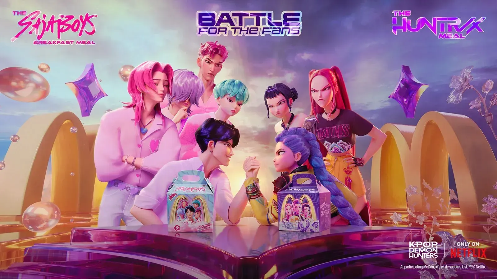 McDonald's cria capítulo oficial de ‘Guerreiras do K-Pop’ com refeições temáticas e conteúdo animado inédito
