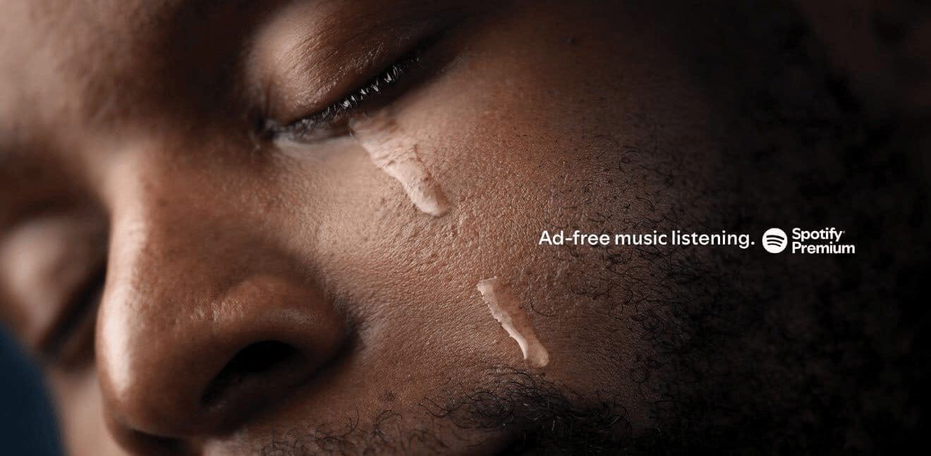 Spotify mostra o que um anúncio faz com uma emoção