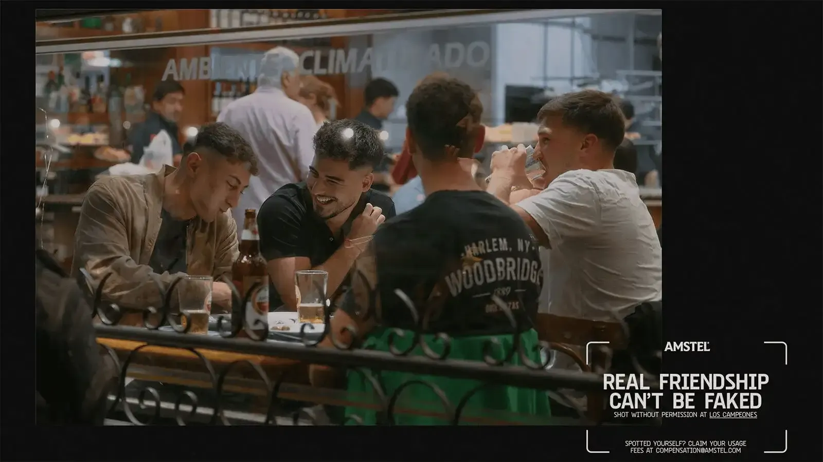 Amstel fotografou amigos sem avisar (e fez uma campanha sobre isso)