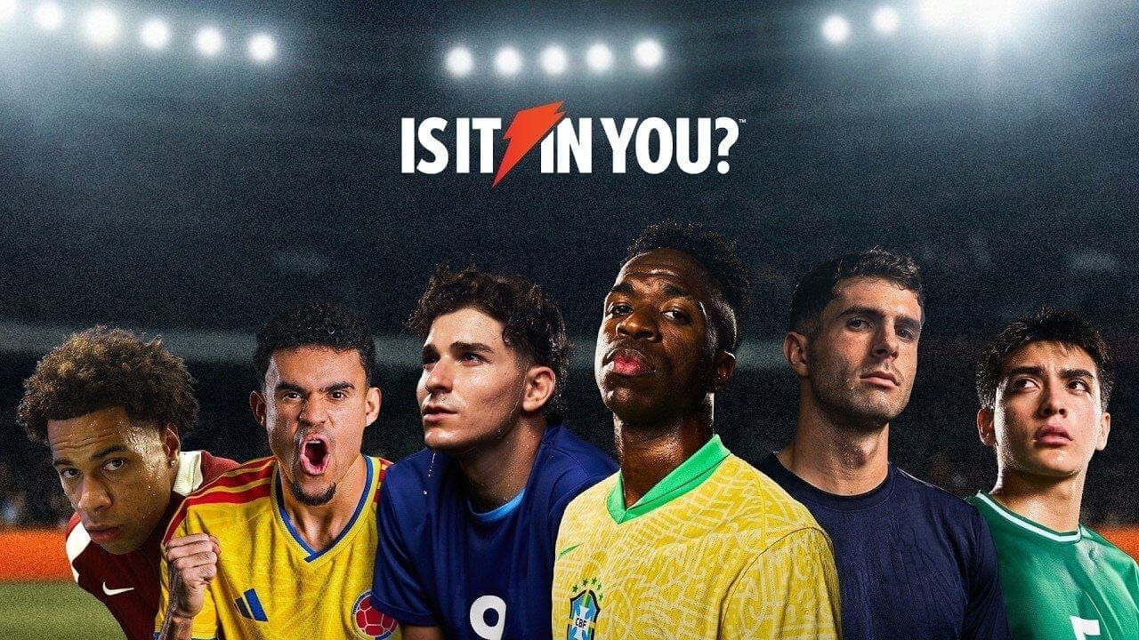 Gatorade relança "Is It In You?" com Vini Jr. e elenco calibrado pra cada seleção anfitriã da Copa