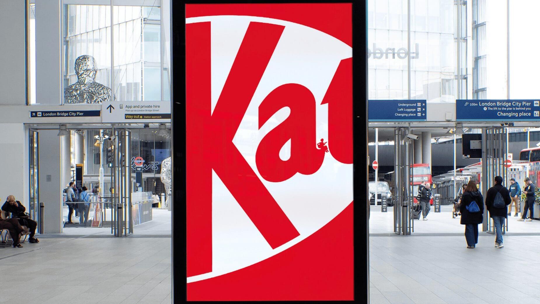 KitKat esconde momentos de pausa dentro do próprio logo