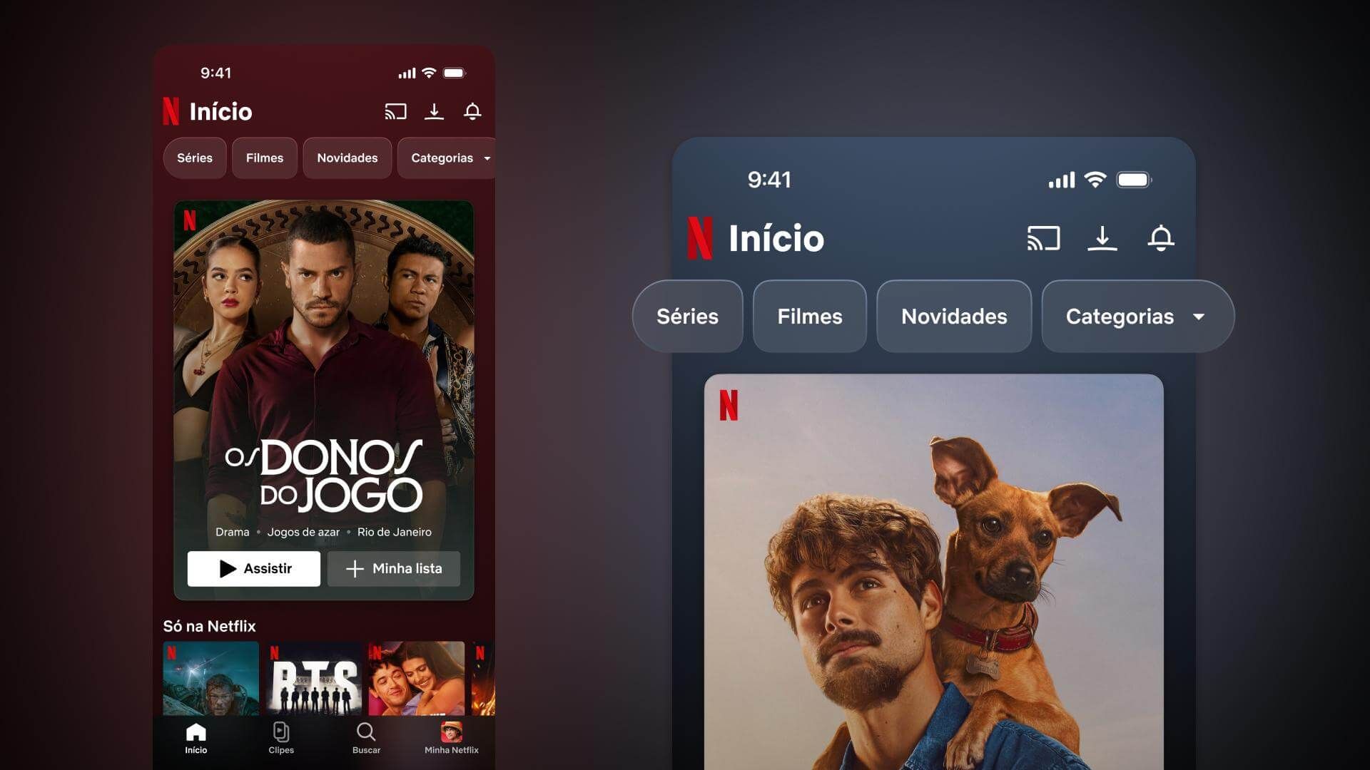 Netflix redesenha app mobile com feed vertical de clipes personalizados chamado "Clips"