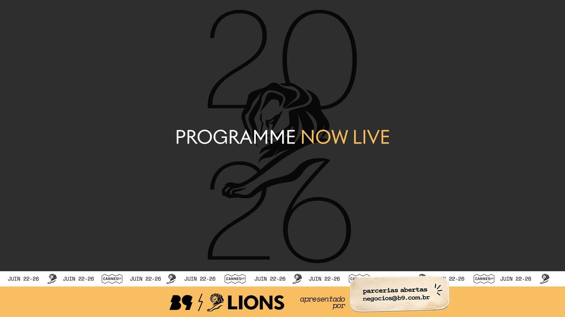 Cannes Lions 2026 anuncia programação com Oprah Winfrey, trilha de esporte e distribui IA por toda a semana