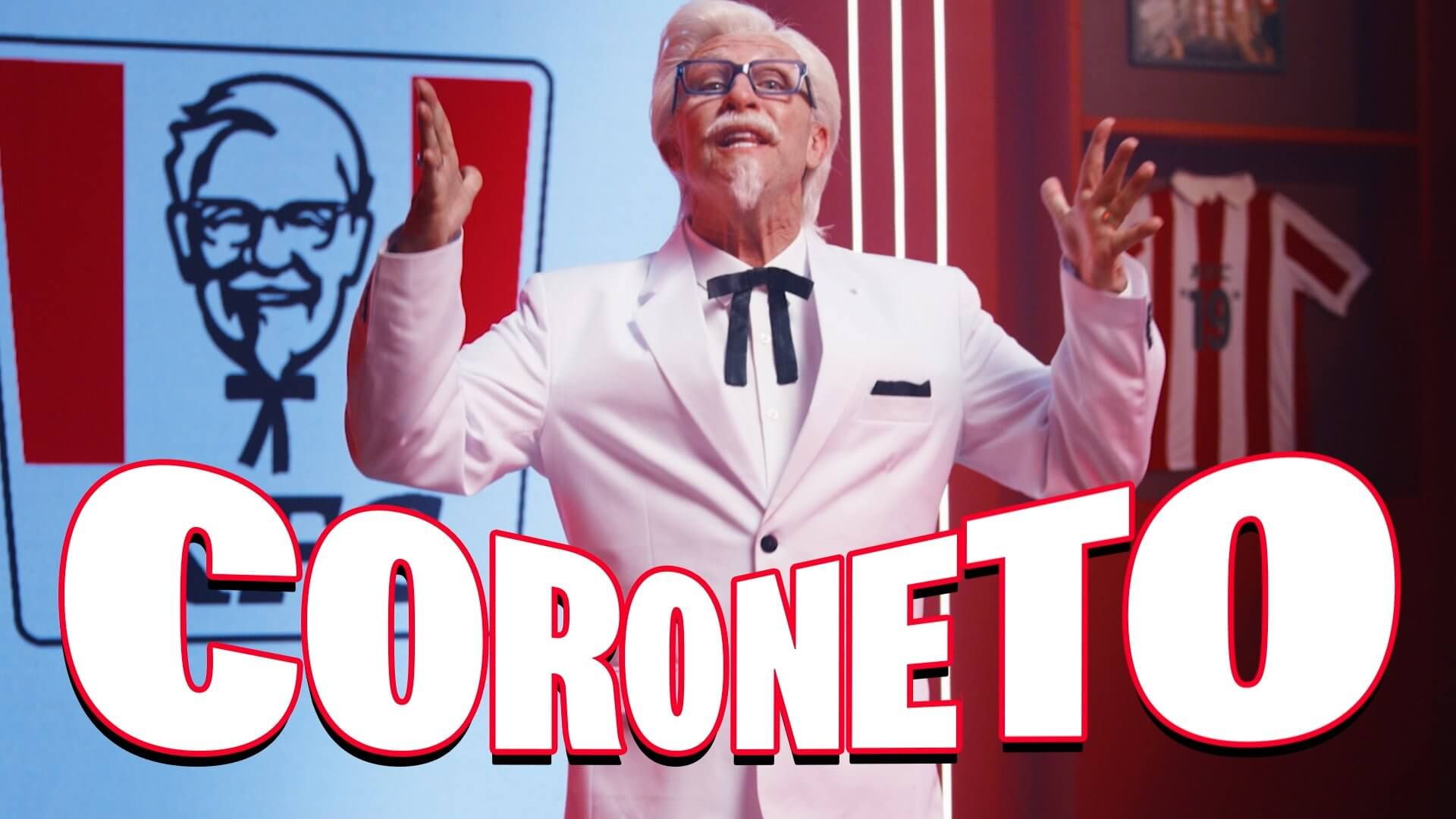 KFC escala Craque Neto como "Coroneto Sanders" em campanha pra Copa 2026