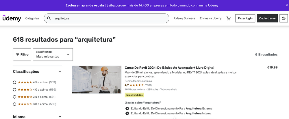 Cursos Plataforma Udemy