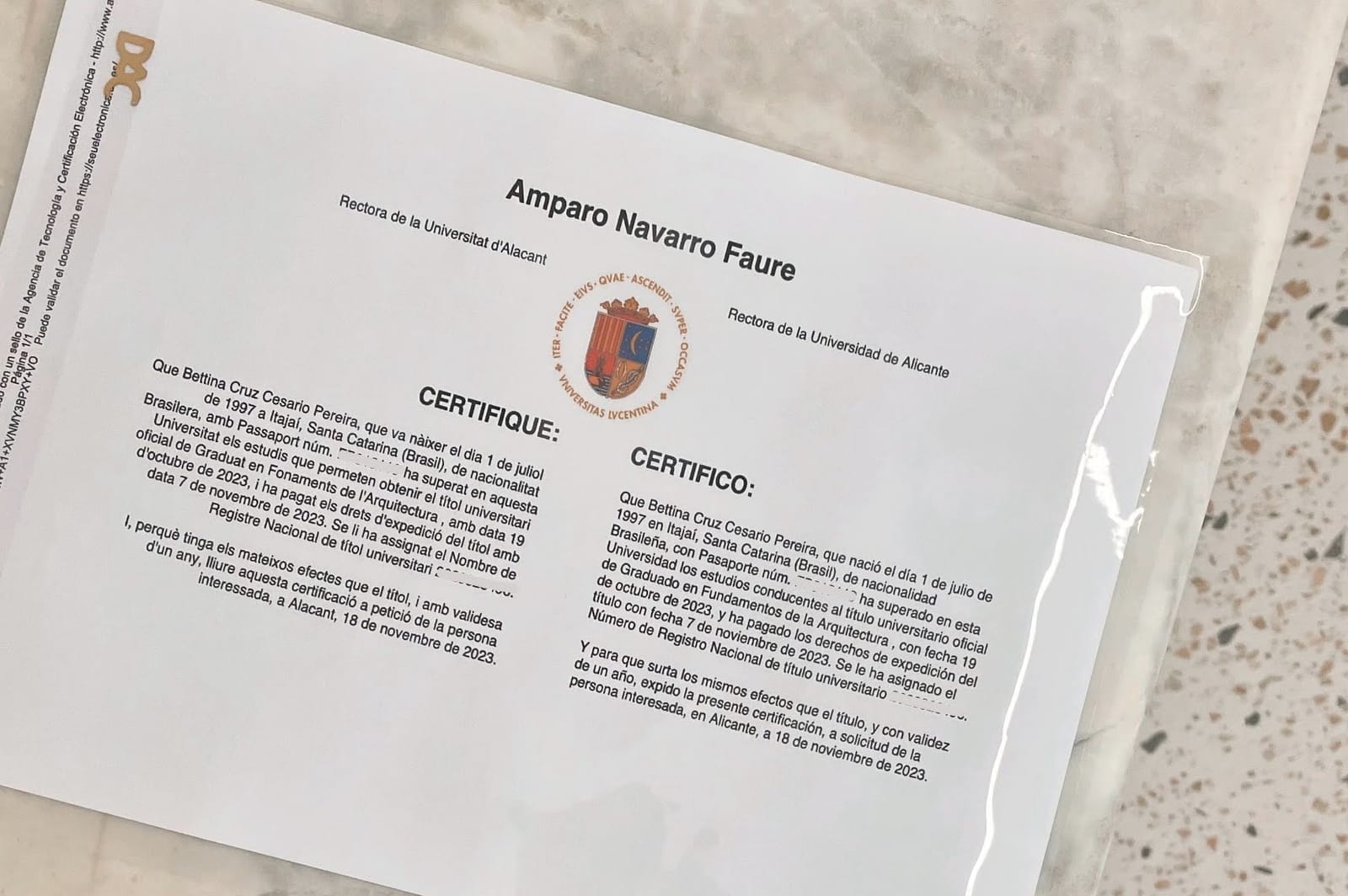 Dupla Titulação em Arquitetura | acervo do Instagram @bettinacesario