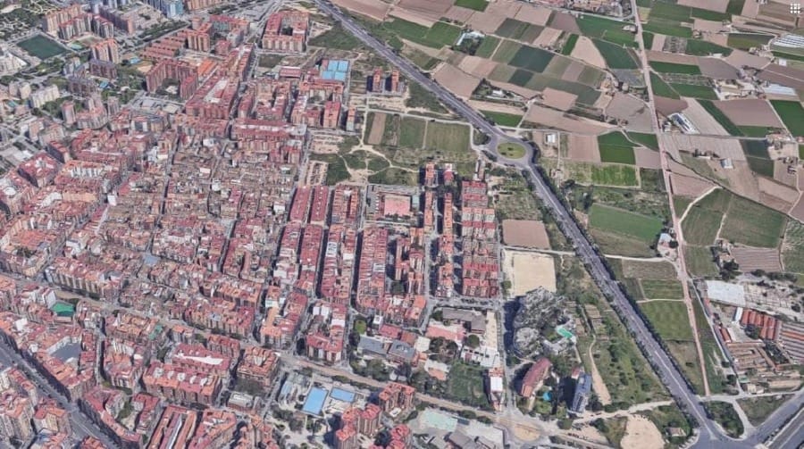 Foto da zona rural em Valencia, Espanha.