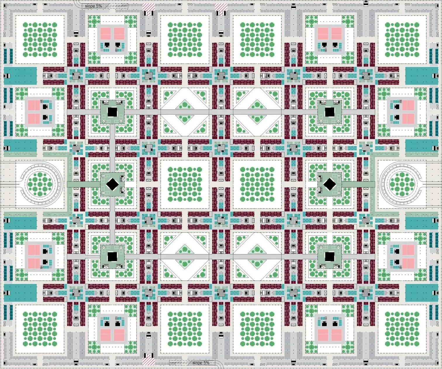 Unidades modulares do Al Daayan Health District | Distrito de Saúde em Doha.