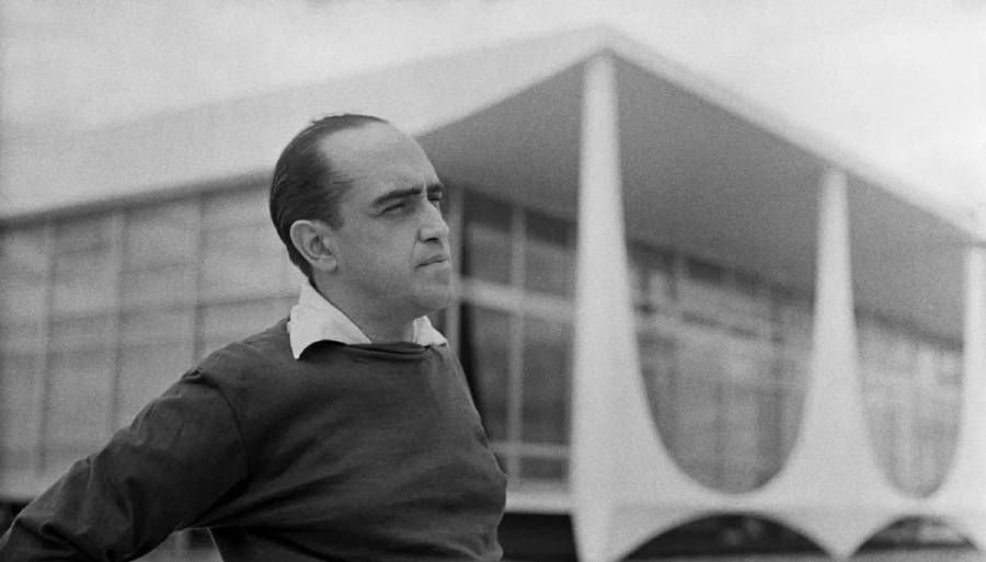 Foto de Oscar Niemeyer, icônico arquiteto brasileiro. Foto: Revista Caliban