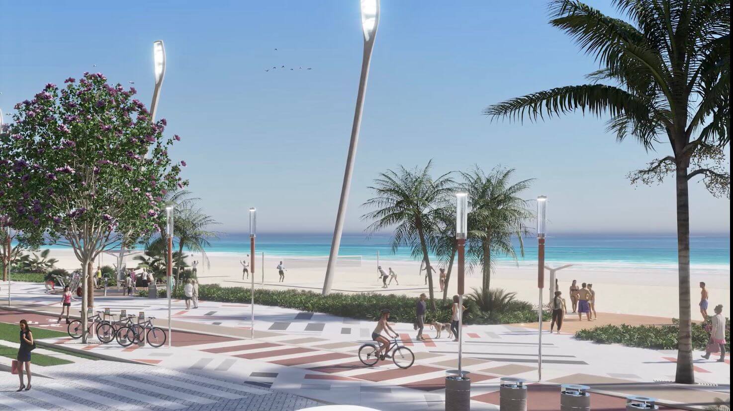 Projeto da reforma da orla de Balneário Camboriú.