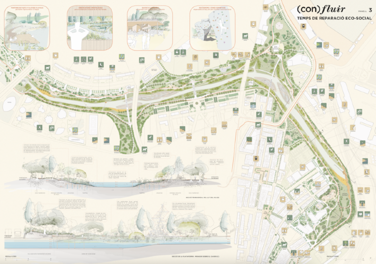 Projeto (Con)fluir para o novo Parque de Desembocadura de Valência.
